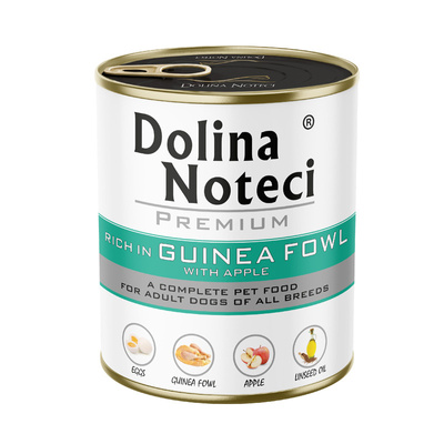Dolina Noteci PREMIUM rijk parelhoen met appel 12x800g