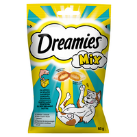 DREAMIES MIX 60 g - kattensnoepje met kaas- en zalmsmaak