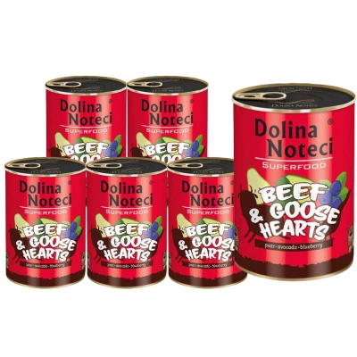Dolina Noteci Supervoeding Rundvlees met Ganzenhartjes 6x400g