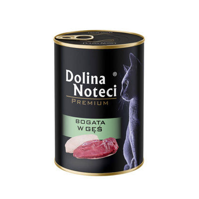 Dolina Noteci Premium voor katten rijk aan ganzen 6x400g