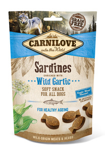 Carnilove Semi Moist Snack, sardines en berenknoflook 200 g