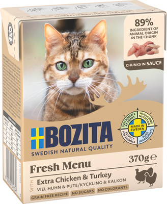 BOZITA Cat Kip & Kalkoen in Saus 370g