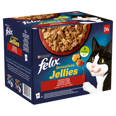 Felix Sensations Jellies Landelijke Smaken in Gelei 24x85g