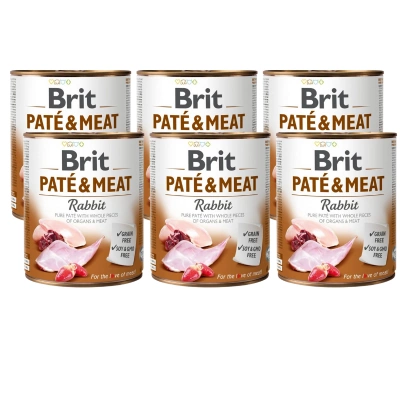 Brit Pate & Vlees met Konijn 6x800g