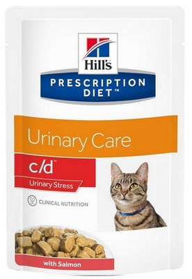 Hill's Prescription Diet c/d Urinary Stress Feline Salmon 12x85g
