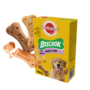 Pedigree Biscrok Cube Koekjes voor Volwassen Honden met Lam, Kip & Rund 500g