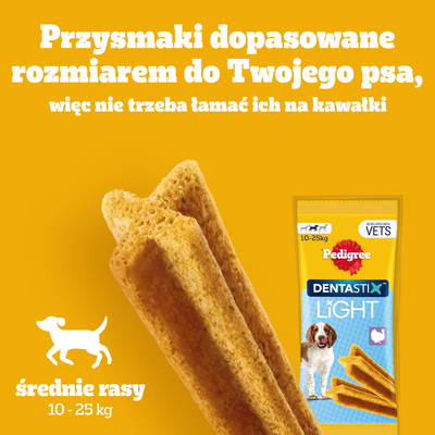 Pedigree Dentastix Light Dental Chews hondensnacks voor middelgrote rassen 7 stuks. - 98g