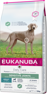 Eukanuba Daily Care Sensitive Joints 12kg + GRATIS een verrassing voor je hond!