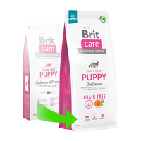 BRIT CARE Hond Graanvrij Puppy Zalm 12kg + GRATIS een verrassing voor je hond!