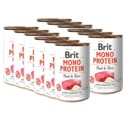Brit Mono-Eiwit Rundvlees & Bruine Rijst 12x400g