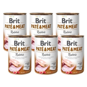 Brit Pate & Vlees met Konijn 6x400g