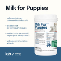LAB-V Melk Voor Puppy's 200g-Set met fles en spenen