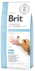 Brit Grain Free Veterinary Diet Hond Obesitas Lam Met Erwten 12kg