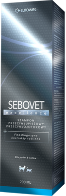 Eurowet Sebovet Excellence Anti-roos en anti-seborroe shampoo voor honden en katten 200ml 