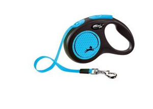 Flexi Leash Classic S Tape 5m tot 15kg Neon Blauw