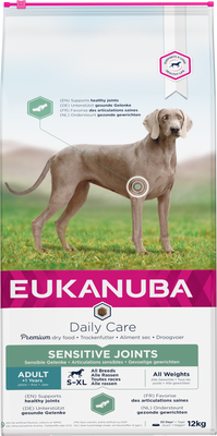 Eukanuba Daily Care Sensitive Joints 12kg + GRATIS een verrassing voor je hond!