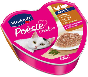 Vitakraft POESIE natvoer voor katten met kip en kalkoen 85g
