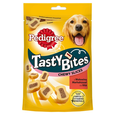 Pedigree Tasty Bites Chewy Slice Adult hondensnack met rundvlees 155g