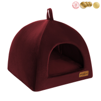 RECOBED hondenkrat velurove kastanjebruin S 40x40cm