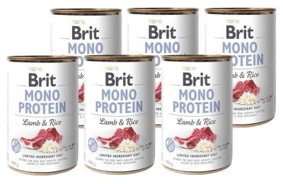 Brit Mono Eiwit met Lam en Rijst 6x400g