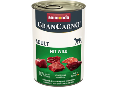 ANIMONDA GranCarno Volwassen Hondensmaak: Wild 400g