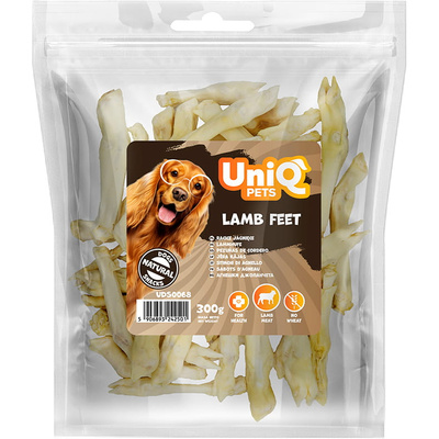 UNIQ PETS hondensnack lamshoeven 300g