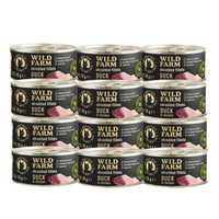 WILD FARM Fillets Duck&Chicken 12x70g - graanvrij nat kattenvoer in bouillon