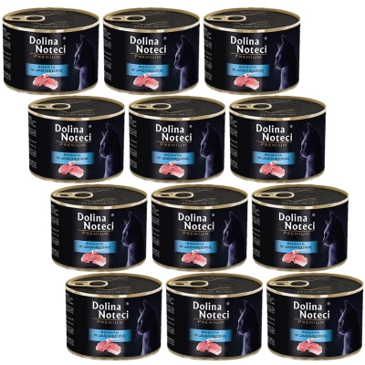 Dolina Noteci Premium voor katten rijk aan lam 12x185g