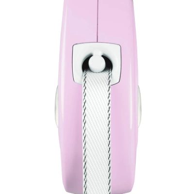 FLEXI Puppy, automatische leiband, voor hond, roze, 2m, webbing