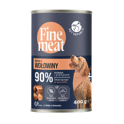 PetRepublic Fine Meat rundvleesschotel 400g voor honden