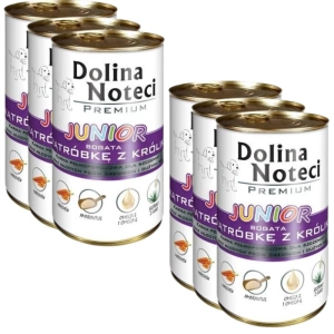 Dolina Noteci Premium Junior Rijk aan konijnenlever 6x400g