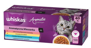 WHISKAS Adult zakjes Aromatic Mix 40 x 85 g + VERRASSING VOOR DE KAT