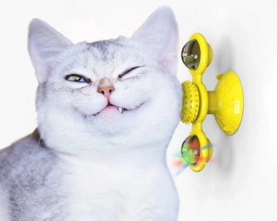 Interactief roterend kattenspeeltje met kattenkruid