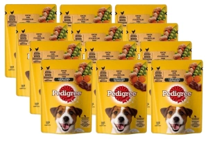 Pedigree Natvoer voor Volwassenen met Kip & Groenten in Saus 12x100g