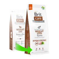 BRIT CARE Hond Hypoallergeen Gewichtsverlies Konijn 12kg + GRATIS een verrassing voor je hond!