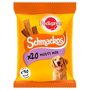 Pedigree Schmackos Adult Hondensnack met Rund, Kip, Lam & Eend 172g