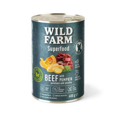 Wild Farm Superfood Rund 400g graanvrij hondenvoer
