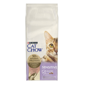 Purina Cat Chow Special Care Sensitive 15kg + Groominghandschoen - Cat Chow GRATIS