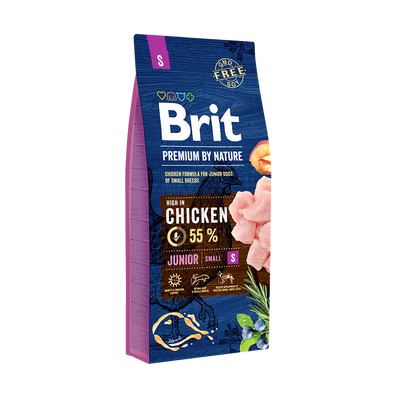 Brit Premium By Nature Junior S met Kip 2x8kg