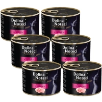 Dolina Noteci Premium Junior voor Katten Rijk aan Kalkoen 6x185g