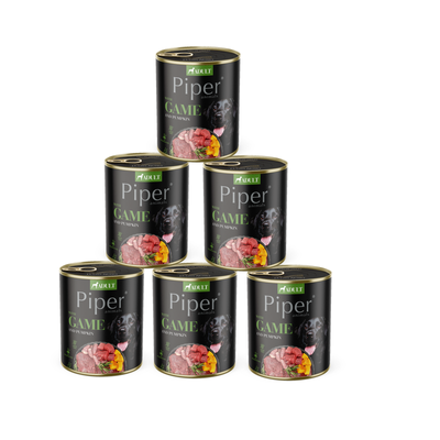 DOLINA NOTECI Piper voor honden met hertenvlees en pompoen 6x800g