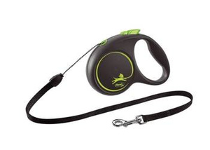 Flexi leash Black Design M Touw 5m tot 20kg groen