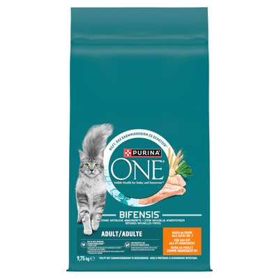 Purina One Adult Kip & Tarwe kattenvoer 9.75 kg + VERRASSING VOOR DE KAT