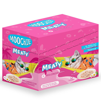 MOOCHIE Tuna In Gravy 70g natvoer voor katten (tonijn en kamille in saus)