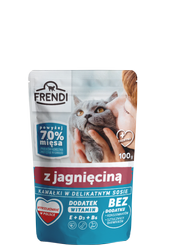 Frendi Stukjes in Zachte Saus met Lamsvlees 100g