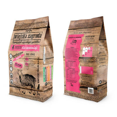 Wiejska Zagroda Voor Puppy's Lam met Spinazie 2kg