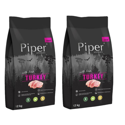 Dolina Noteci Piper Dieren Junior met kalkoen 2x12kg