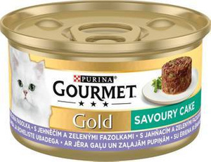 Purina Gourmet Gold Hartige Taart met Lam en Groene Bonen 85g