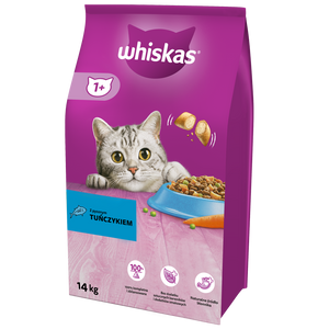 WHISKAS Droog Kattenvoer 1+ met Tonijn 14kg