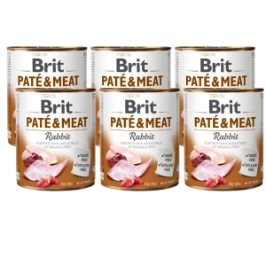 Brit Pate & Vlees met Konijn 6x800g
